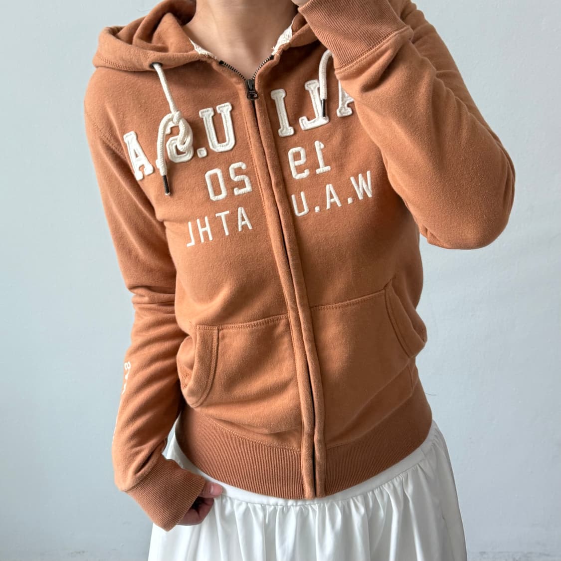 [M] 후아유 카멜베이지 후드집업 상품이미지2