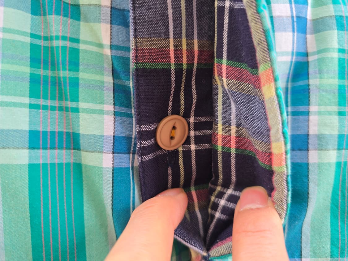 큐브 슈가 체크 패딩 상품이미지5