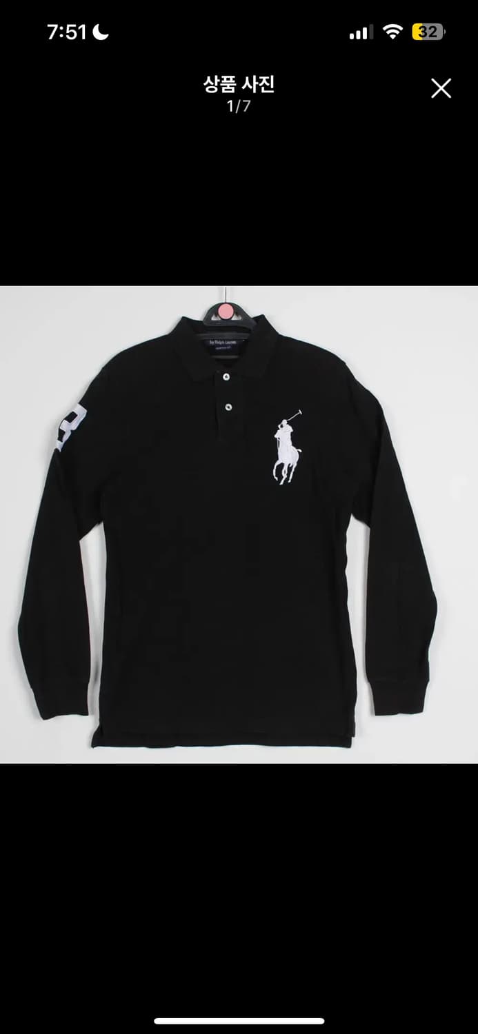 (구해요ㅠㅠ) 폴로 빅포니 카라티 블랙 상품이미지1