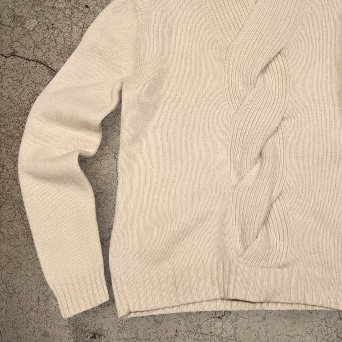 LAUREN Ralph Lauren 램스울 100 숄 카라 스웨터 상품이미지3