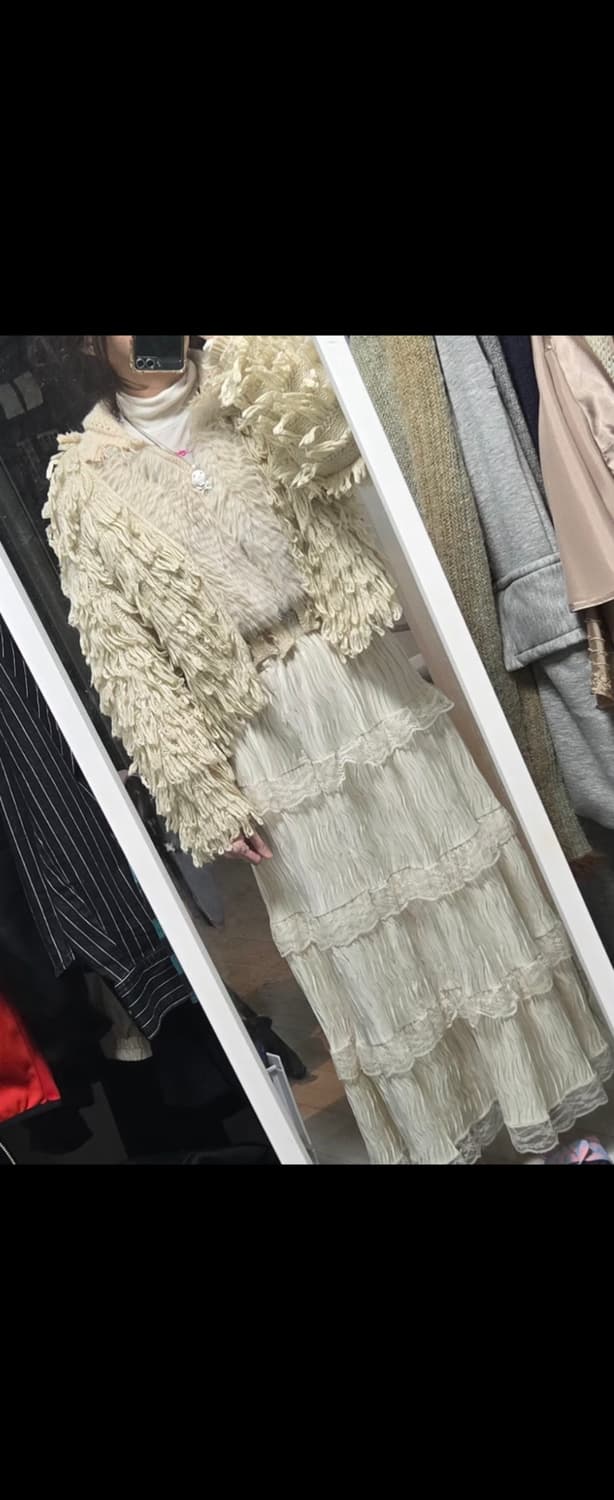 와이즈걸 빈티지 페어리 뽀글이가디건 상품이미지1