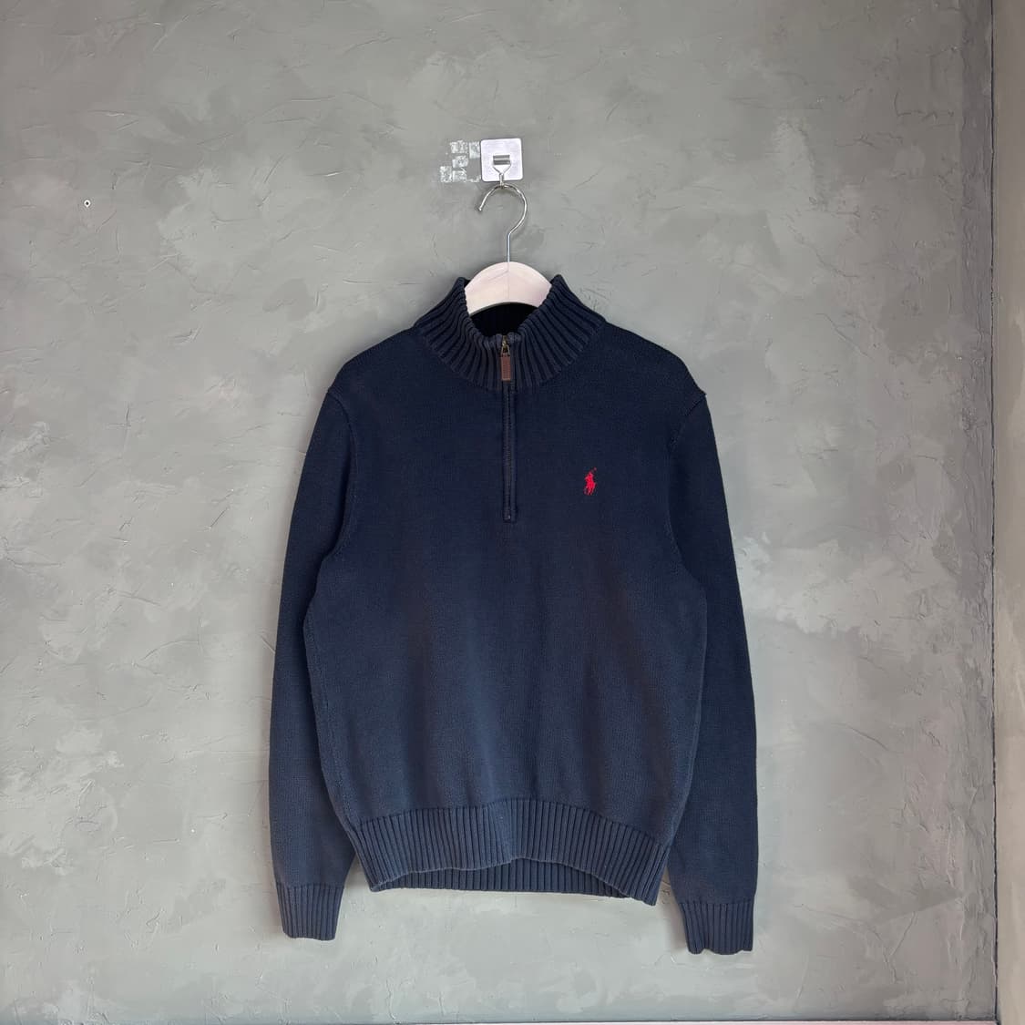 폴로 랄프로렌 반집업 니트 네이비 상품이미지1
