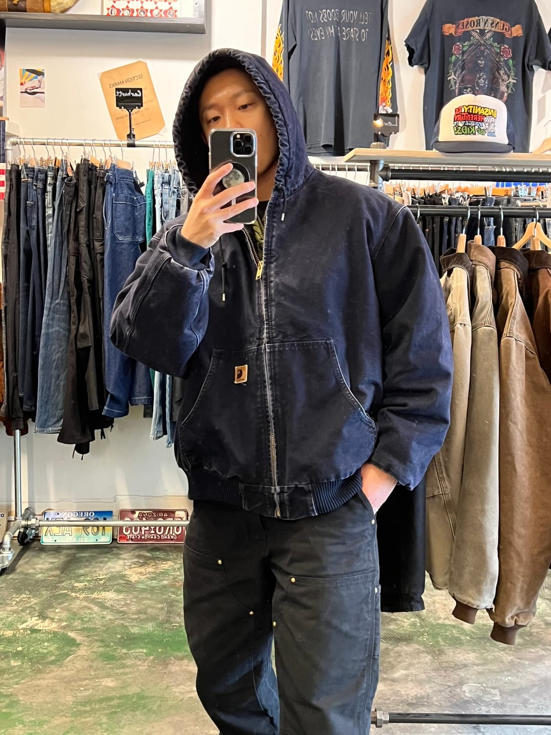 [2XL] 빈티지 칼하트 액티브 자켓 J130 후드 덕 워크자켓 상품이미지4