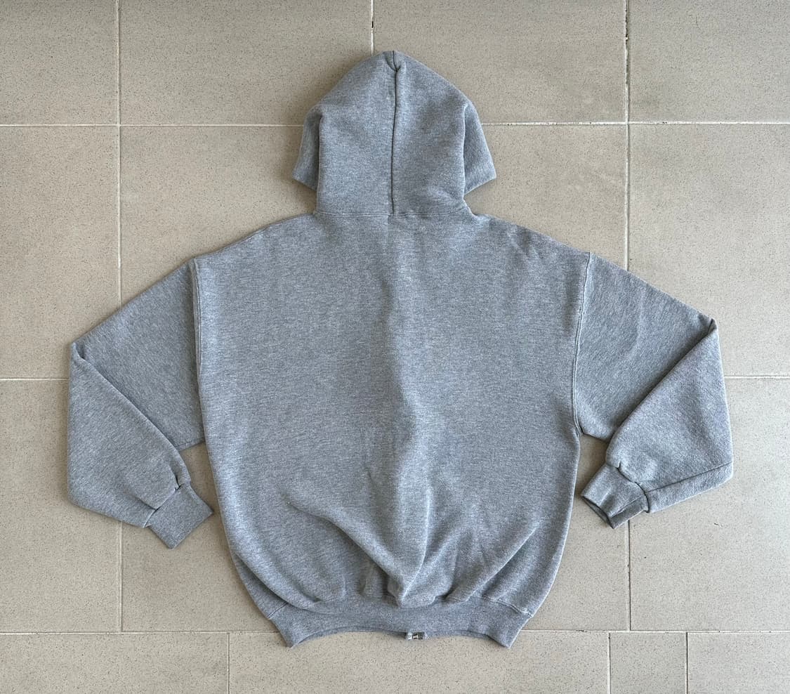 90s 빈티지 러셀 후드집업 그레이 L 상품이미지2