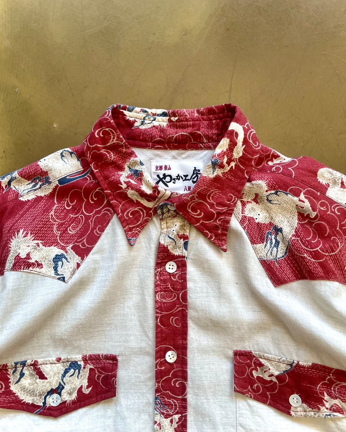 やゝか工房 Japan Oriental Dragon Art Shirt 상품이미지4
