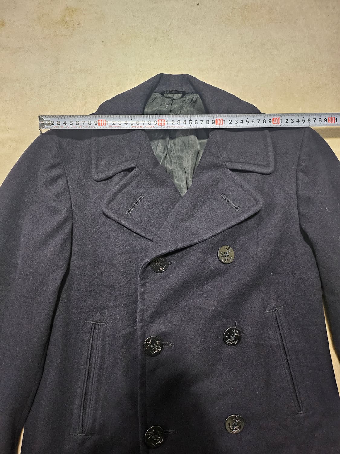 70s 미군오리지날 멜톤 브라운 피코트 상품이미지8