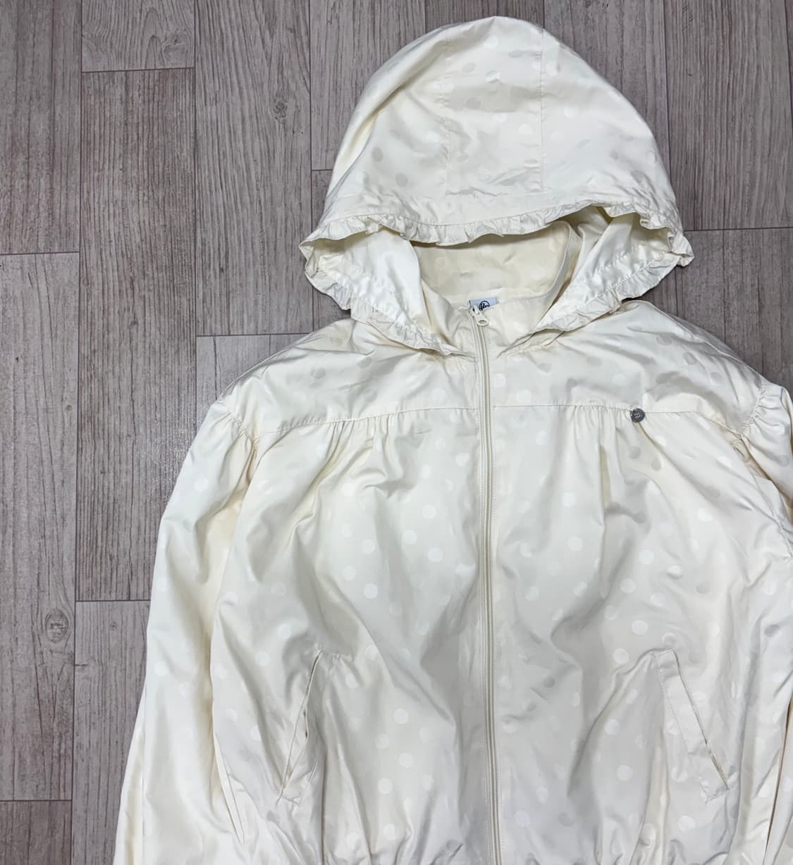 론론 도트 후드 바람막이F 상품이미지4