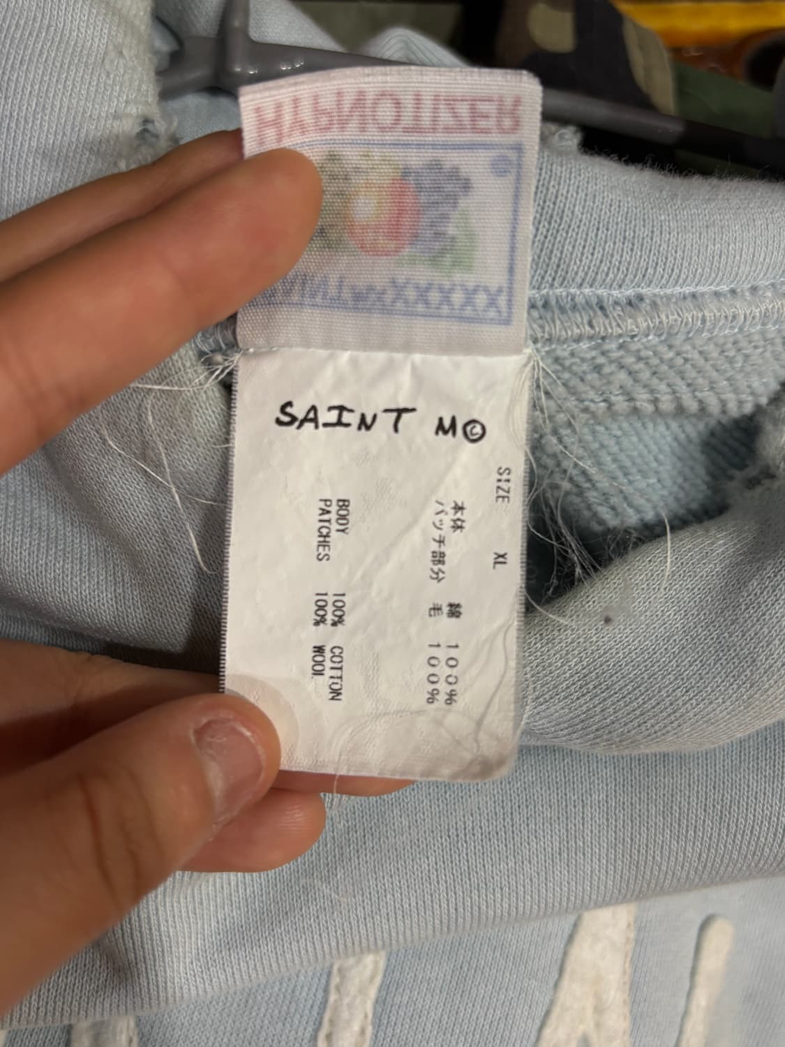 SAINT MICHAEL 세인트 미카엘 펠트 후드 티셔츠 상품이미지6