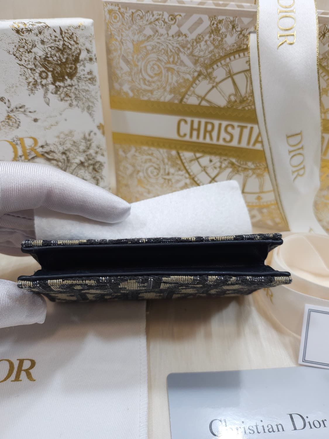 디올 오블리크 새들 카드지갑 상품이미지5