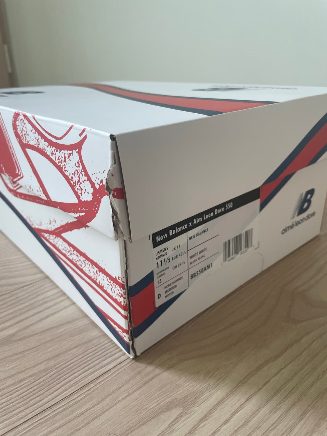 뉴발란스 x 에메 레온 도르 550 화이트 레더 상품이미지4