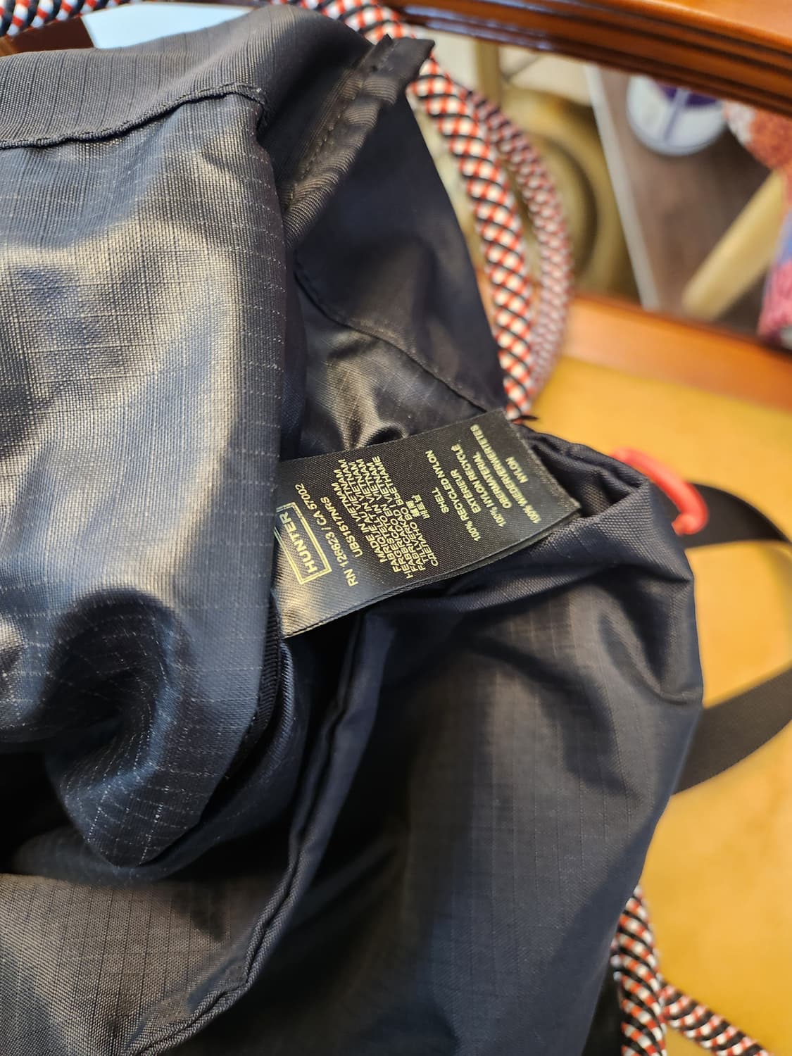 헌터 블랙 로프 숄더백 토트백 상품이미지3