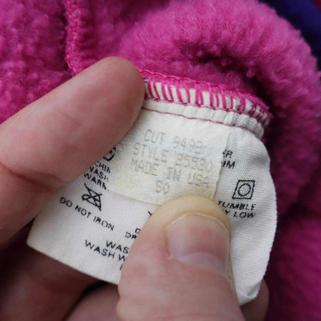 90s 파타고니아 신칠라 스냅-T 핑크/퍼플/민트 USA 상품이미지8