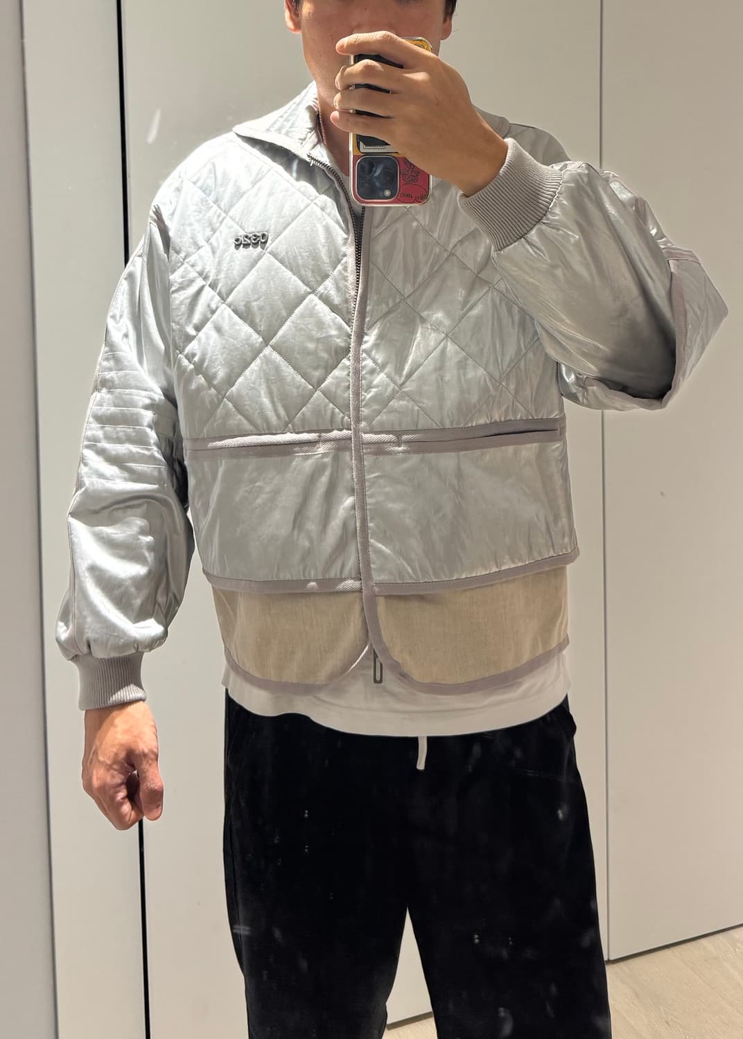 032c 남성 쉐비뇽 실버 퀼팅자켓 상품이미지10