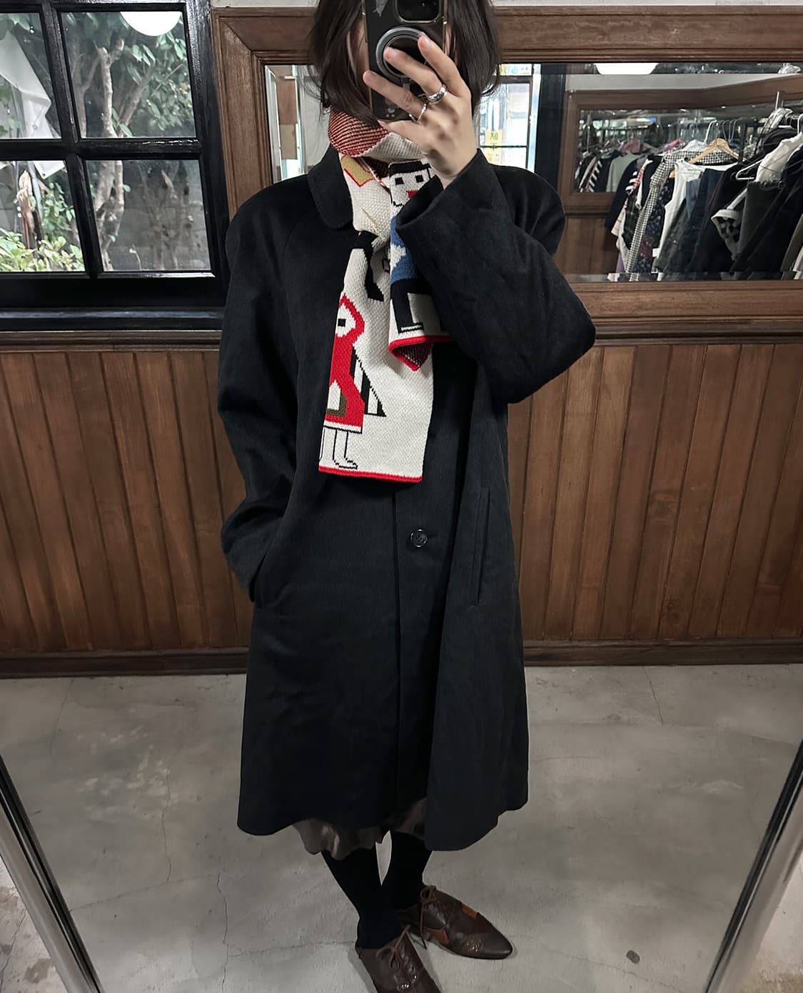 VIVIENNE WESTWOOD graphic wool muffler 상품이미지6