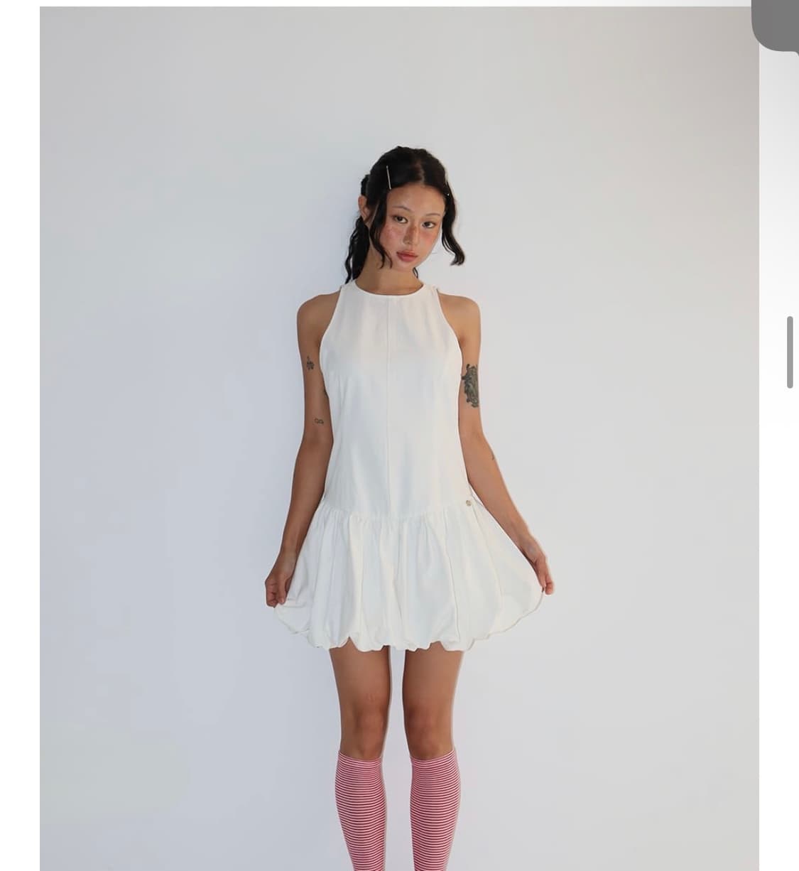 론론 펌킨 슬리브리스 원피스 상품이미지1