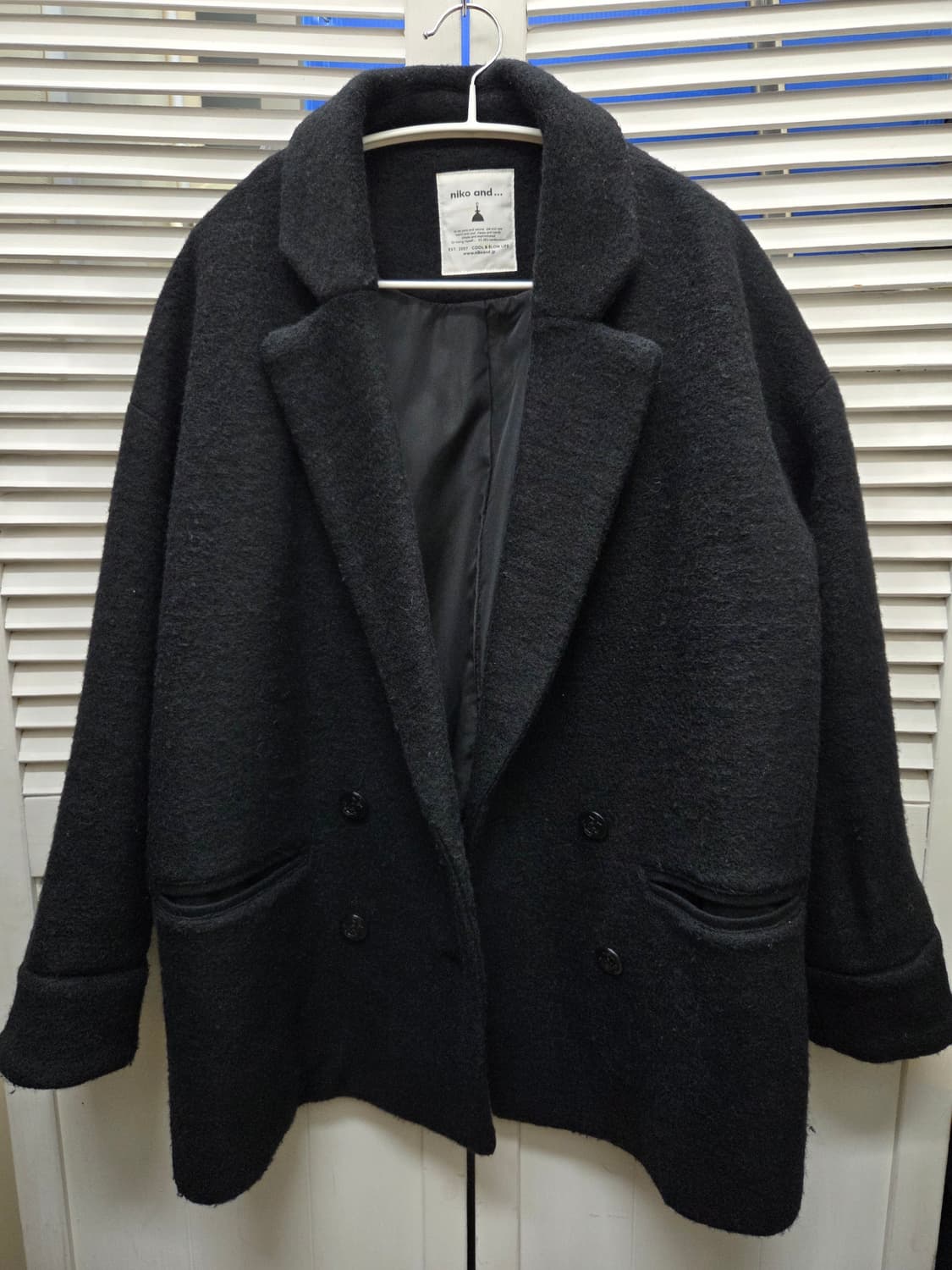 니코앤드 울 더블 코트 상품이미지2