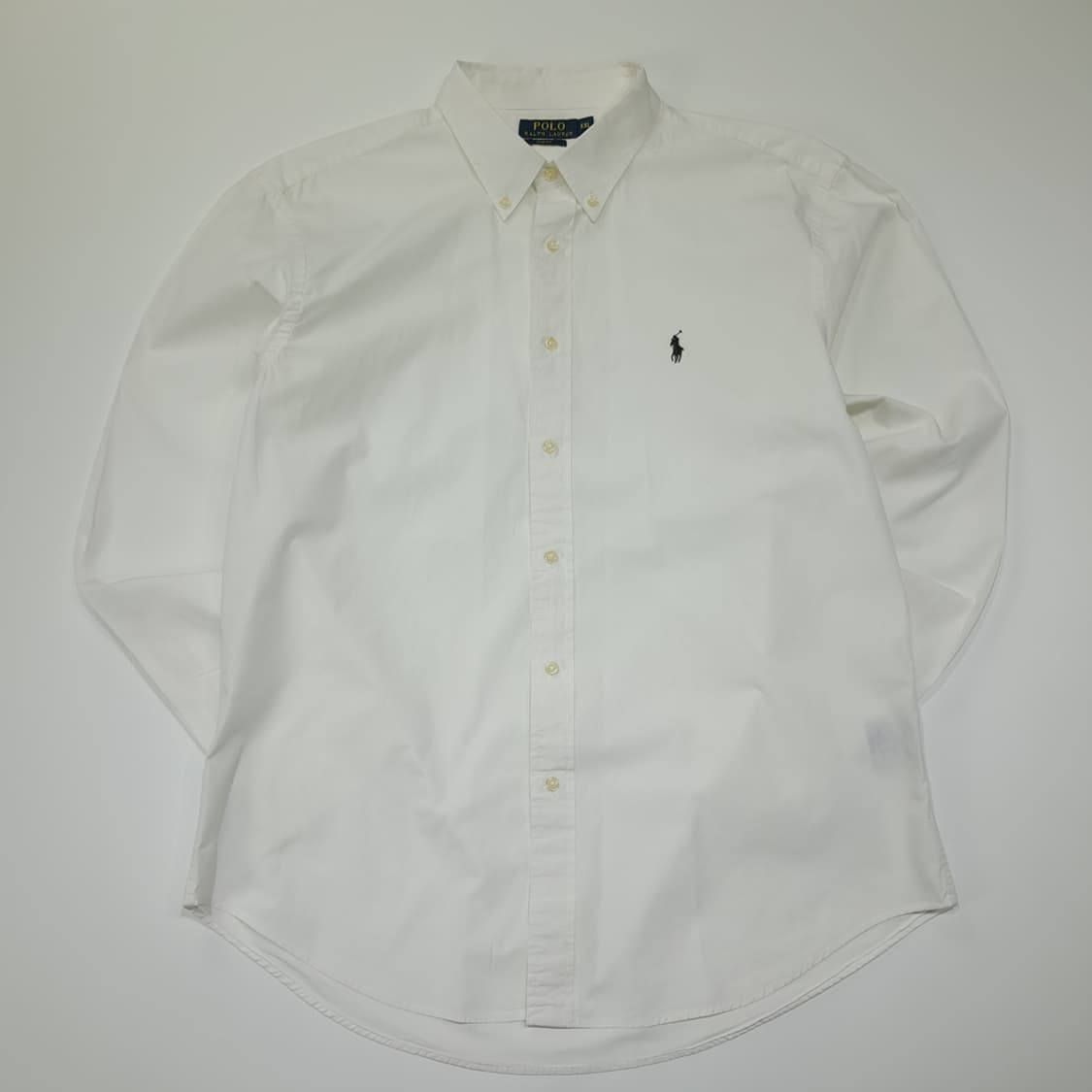 CL766 2XL 폴로 스리랑카판 슬림핏 버튼다운 화이트 셔츠 남방 상품이미지1