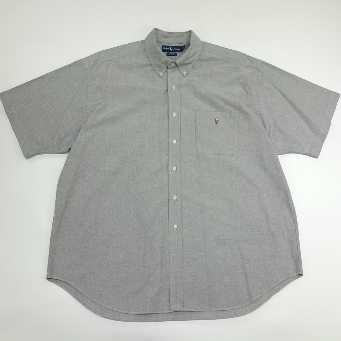 Co513 2XL 폴로 랄프로렌 샌드그레이 반팔 셔츠 남방 상품이미지1