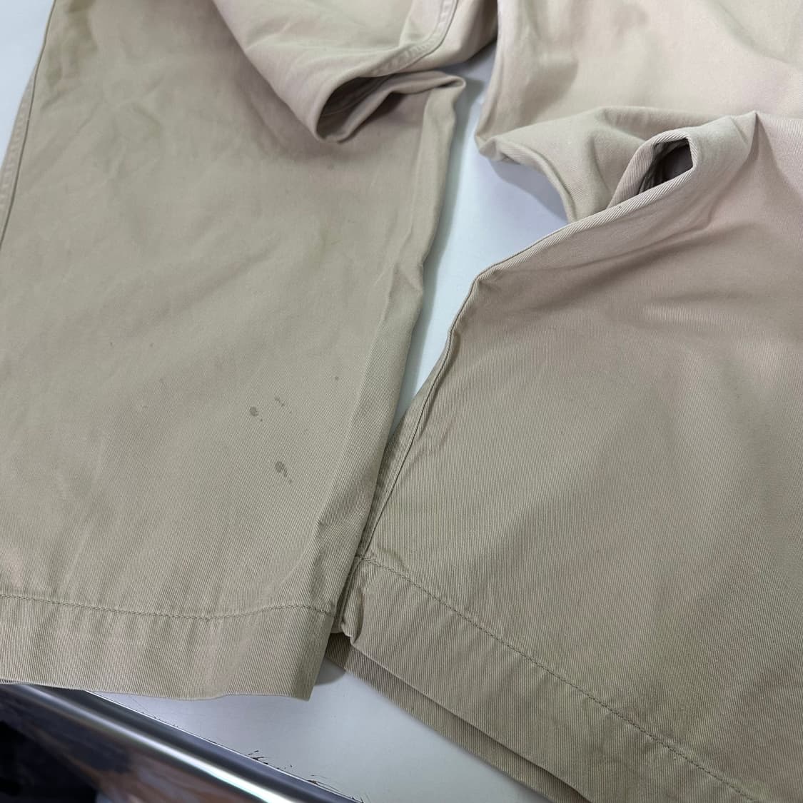 L-XL 에스피오나지 라이트베이지 테이퍼드와이드핏 치노팬츠 상품이미지7