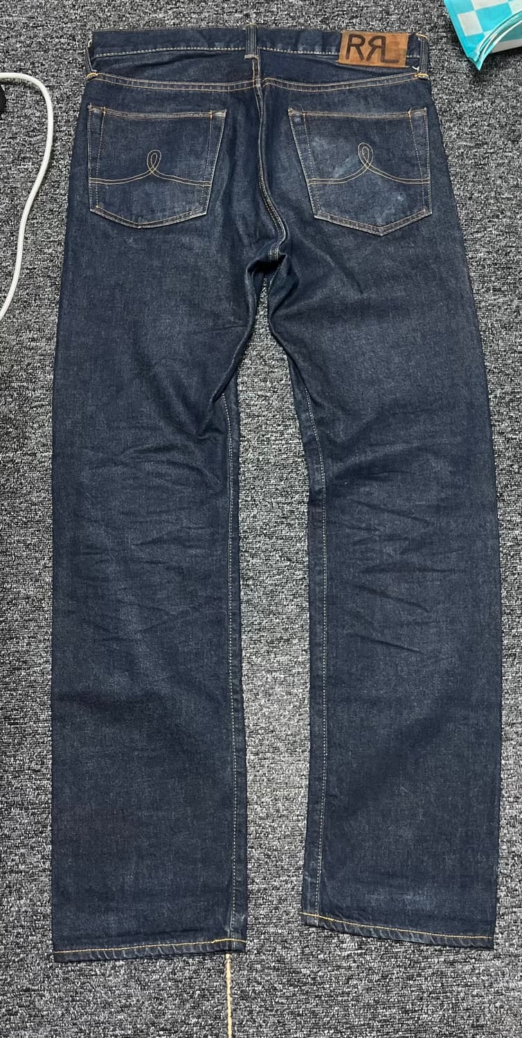 더블알엘 스트레이트핏 원스 워시 셀비지 진 32/32 상품이미지2