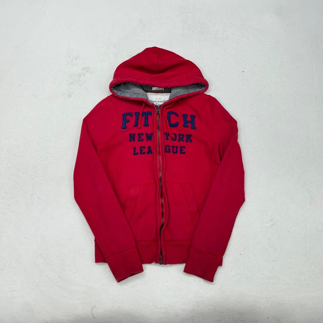 Abercrombie red hood zip-up 상품이미지4