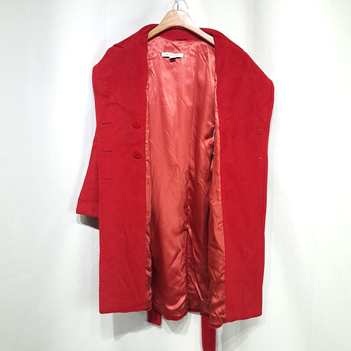 CL282 L 막스마라 마렐라 00s 이태리판 울캐시미어 벨티드 코트 상품이미지3
