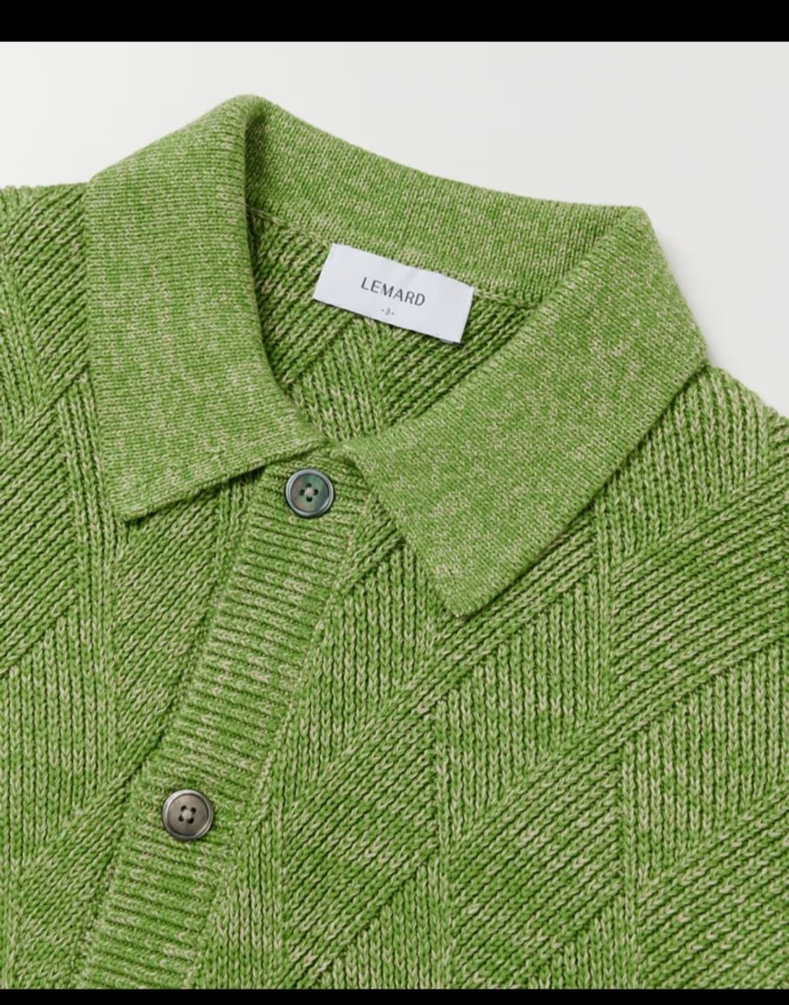 르마드 카라 니트 가디건 상품이미지2