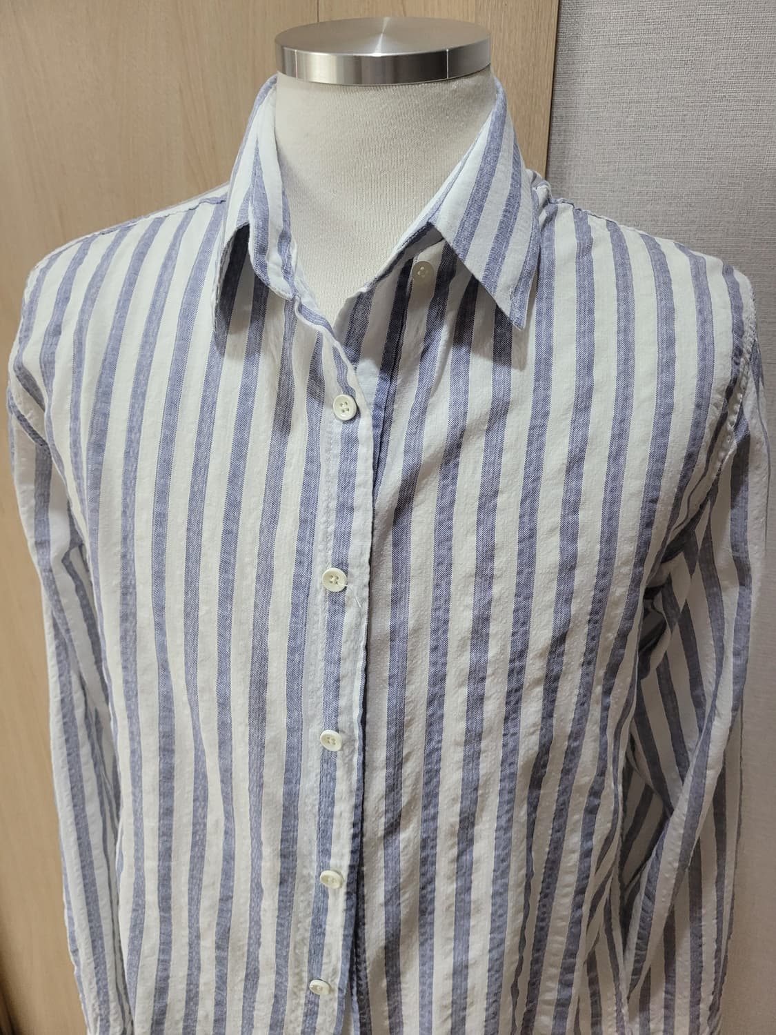 잭앤질 Jack&Jill 남자 스트라이프 셔츠 100 스카이블루 상품이미지2