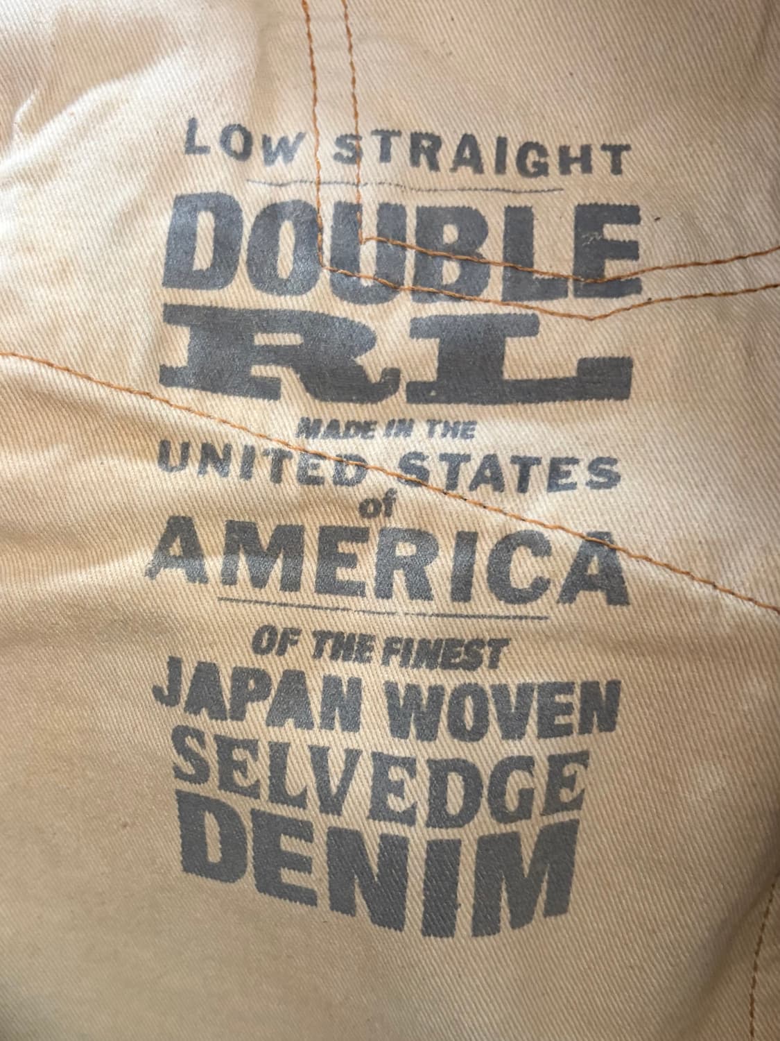 RRL 더블알엘 로우스트레이트 워싱 데님 32x32 USA 상품이미지6