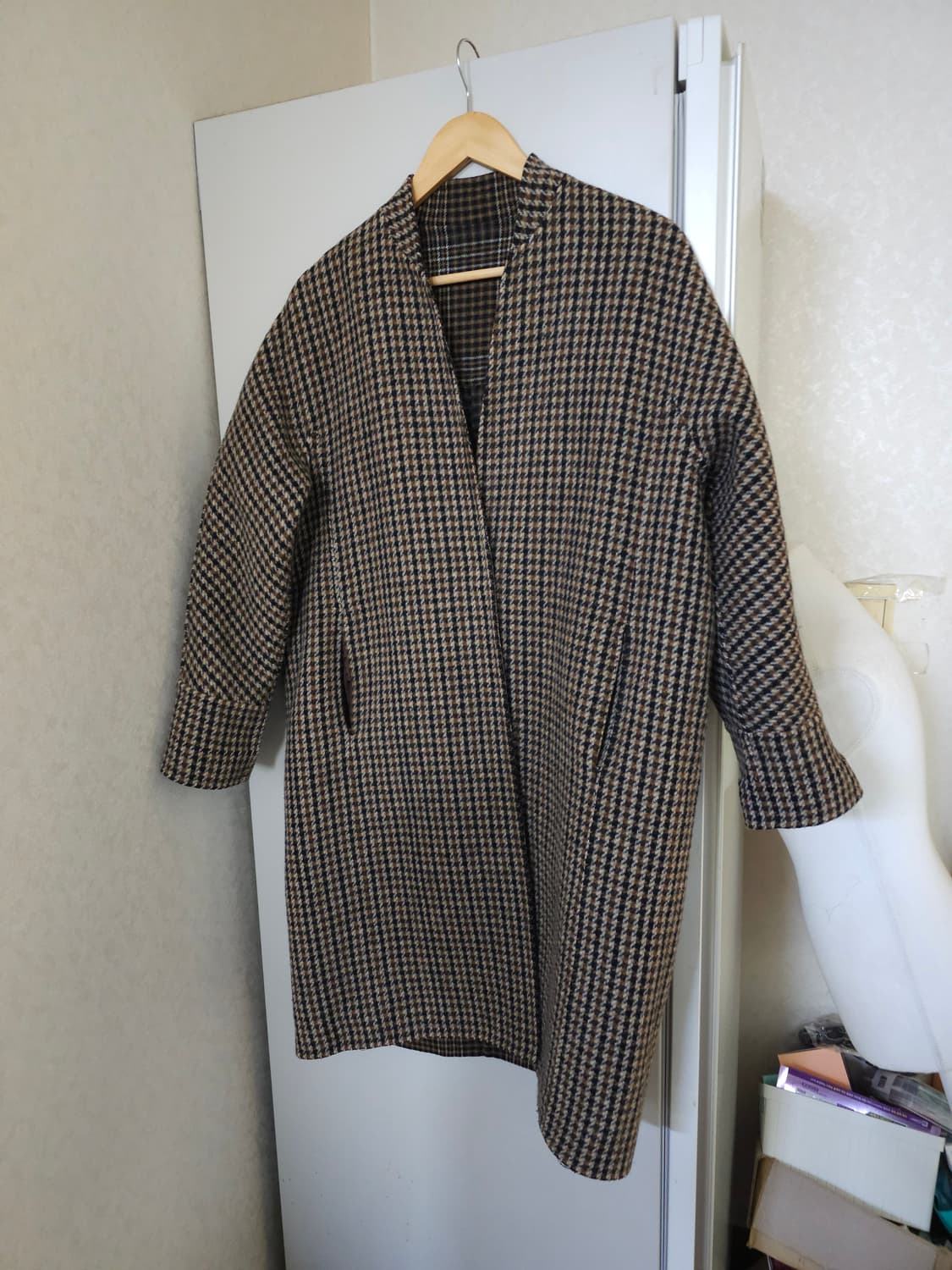 베네통 양면 울코트 상품이미지3