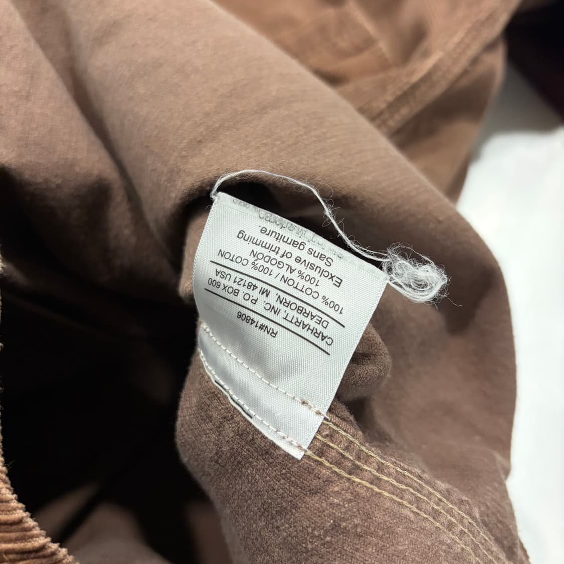 [XL] 칼하트 빈티지  브라운 코듀로이 셔츠 C300 상품이미지6