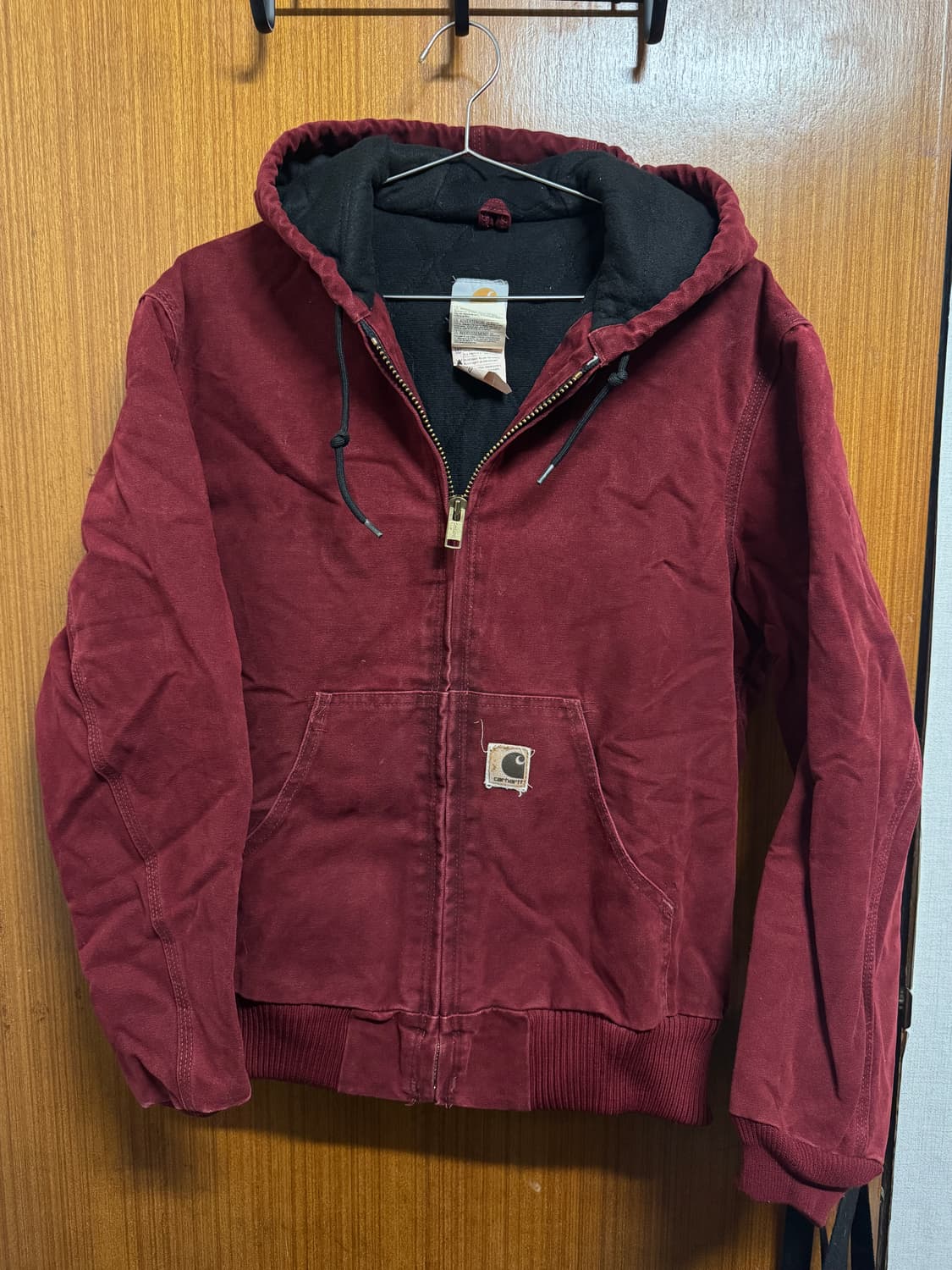 칼하트 J130 버건디 후드 자켓 상품이미지1