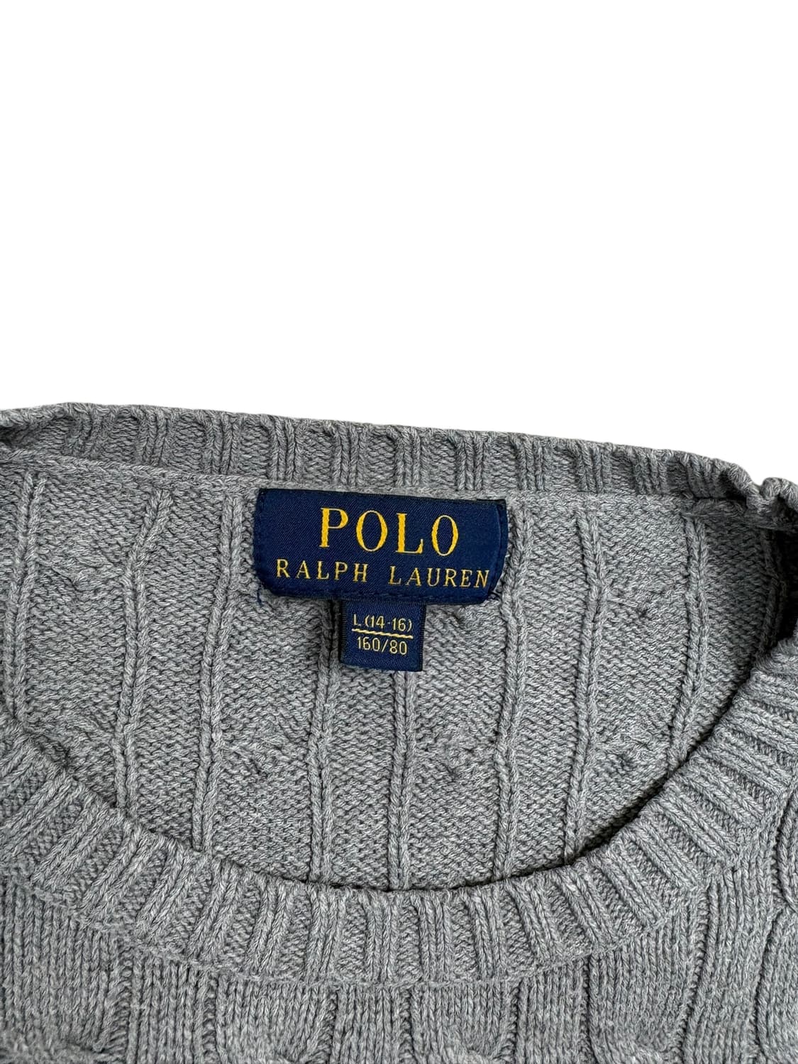 폴로 랄프로렌 케이블 니트 그레이 상품이미지5