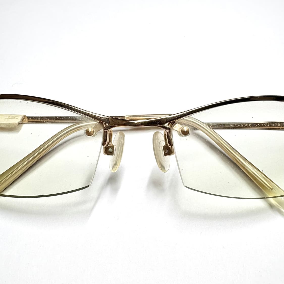 빈티지 안경 골드 프레임 쉴드형 모델 상품이미지5