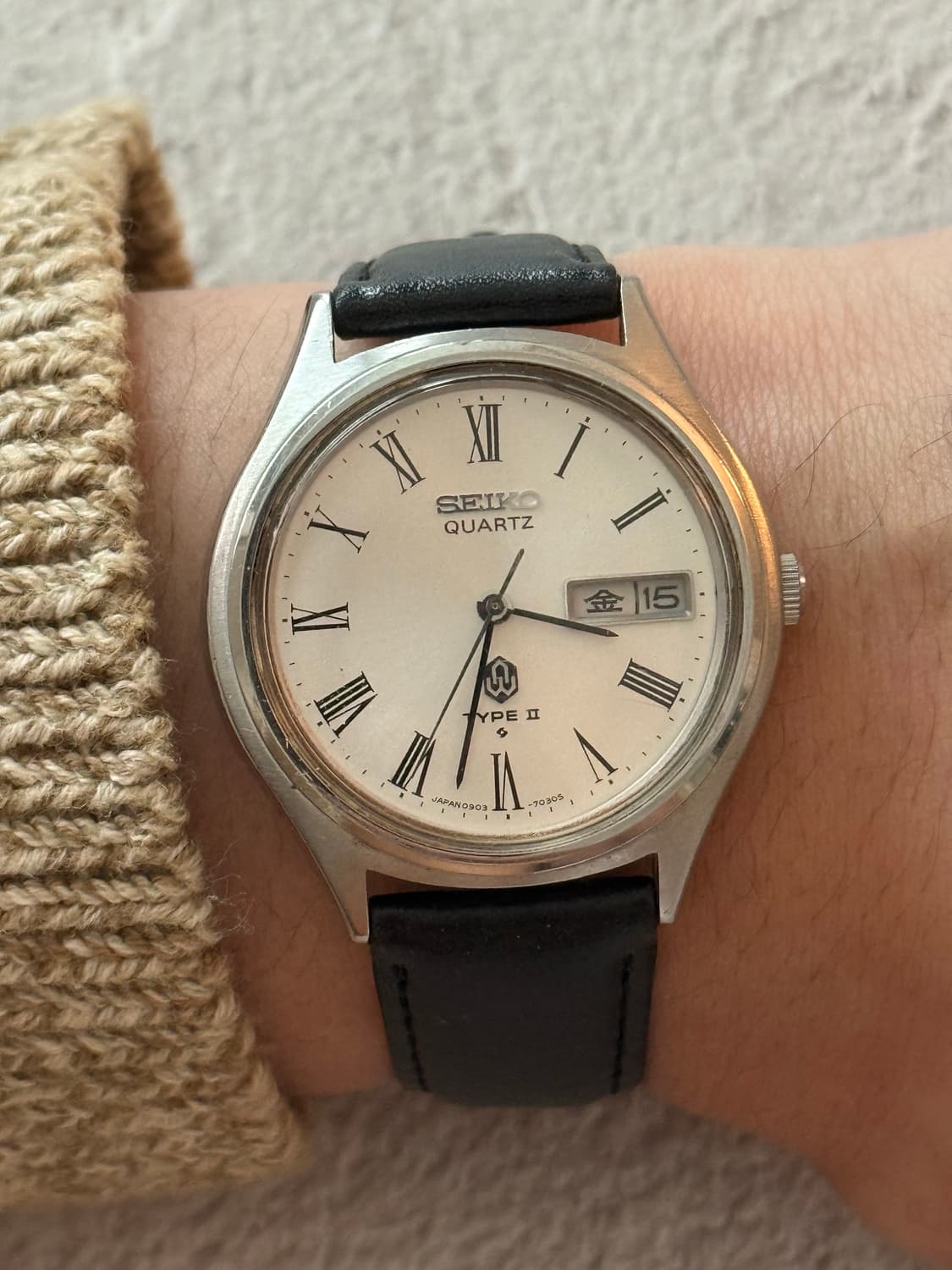 세이코 Seiko TYPE II 쿼츠 로만 인덱스 데이데이트 상품이미지7