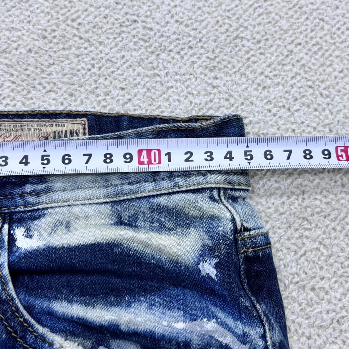 34 버커루 빈티지 00s 페인팅 디테일 데님 팬츠 0608E 상품이미지6
