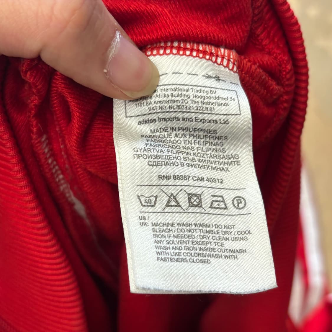 L 아디다스 파이어버드 레드 트랙탑 상품이미지5