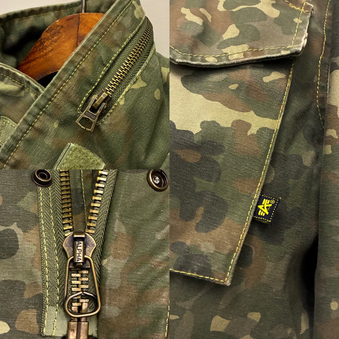 (M/105)알파인더스트리 독일군 플렉탄 카모 m65 모드 필드자켓 야상 상품이미지6