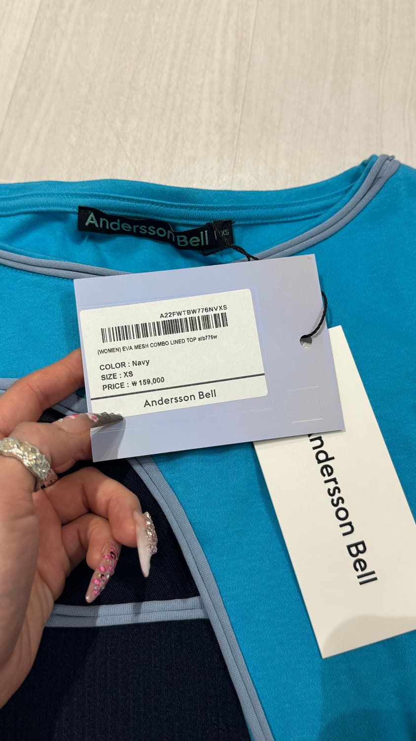 앤더슨벨 매쉬 롱슬리브xs(착샷) 상품이미지5