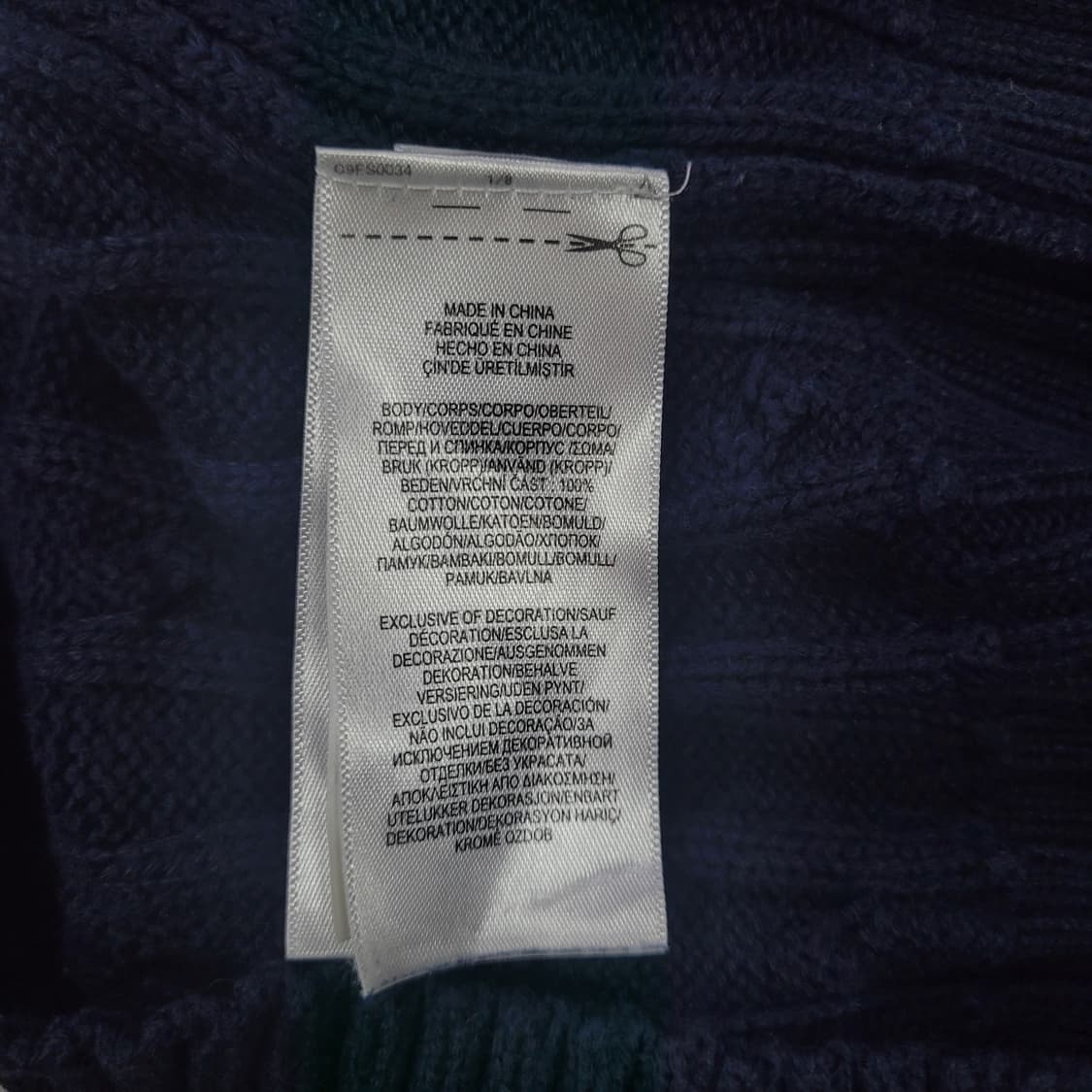 Ralph Lauren 랄프로렌 빈티지  자수로고 케이블 브이넥 니트  상품이미지6