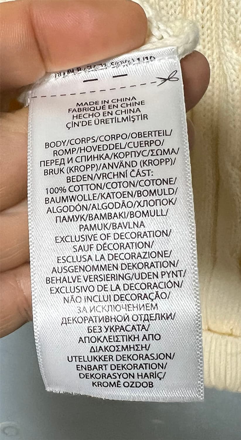 POLO 폴로 여자 꽈배기니트 추동 XS 44 85 상품이미지5