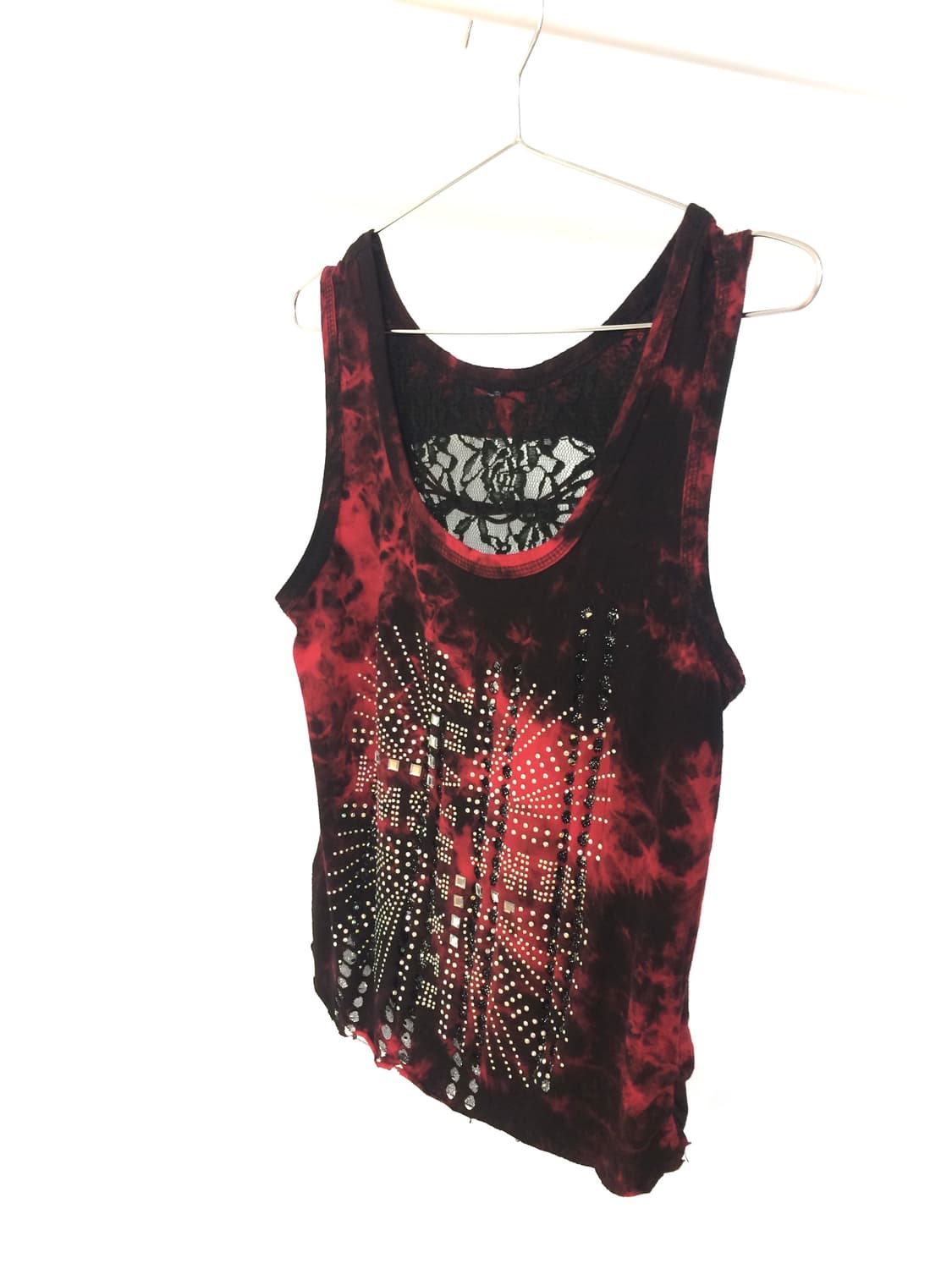 Punk Stud Sleeveless 펑크 고딕 십자가 스터드 나시 상품이미지1