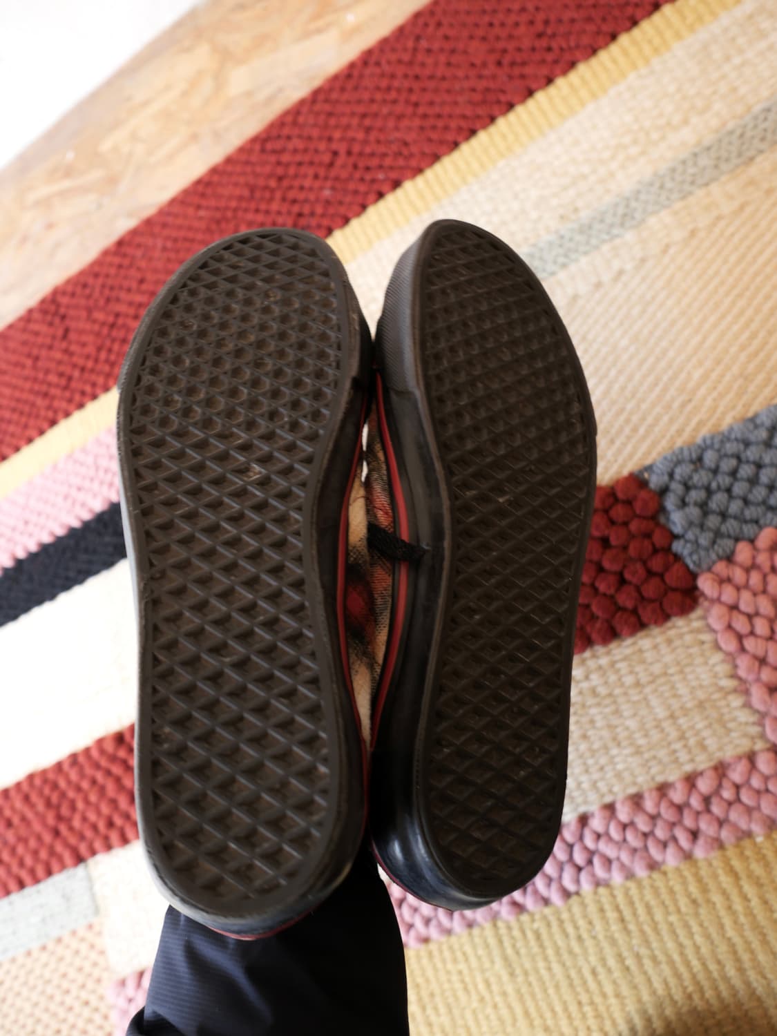 요지 야마모토 체크 스니커즈 상품이미지5