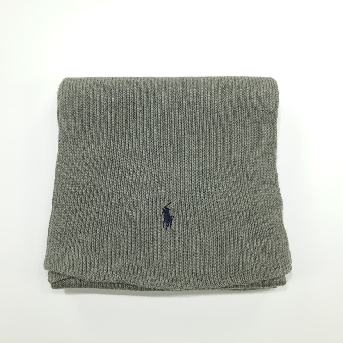 MX286 폴로 랄프로렌 더스티그레이 울 니트 목도리 머플러 상품이미지8