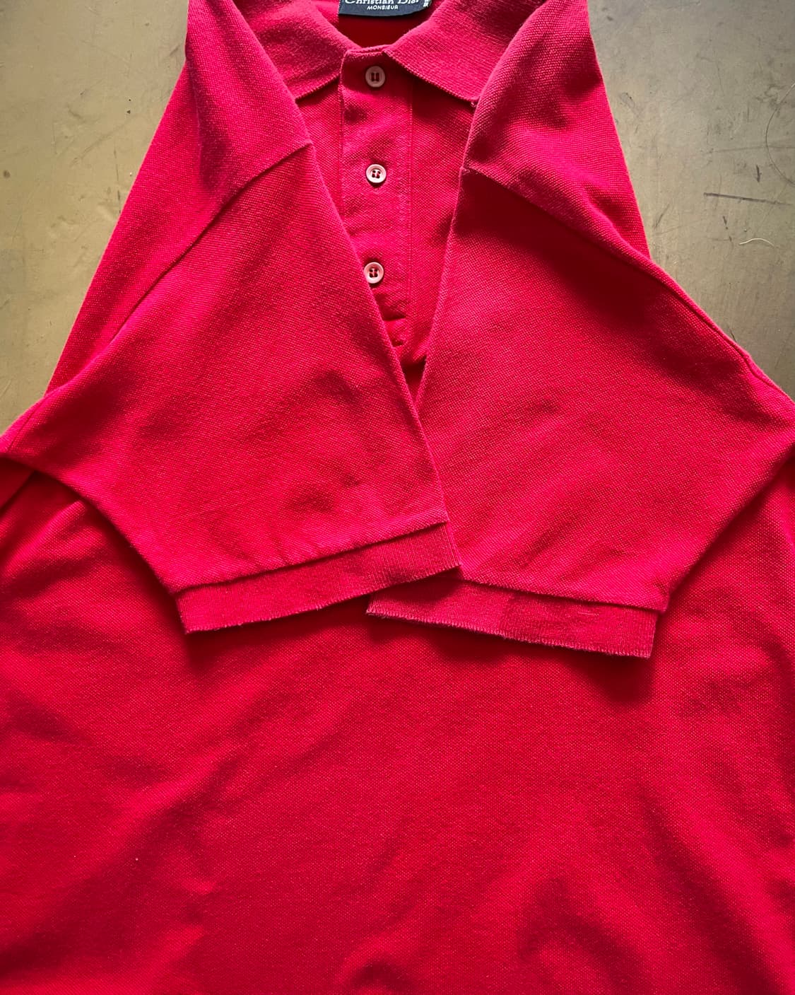 80-90s Old DIOR Classic 1/2 PK-Shirt 상품이미지6