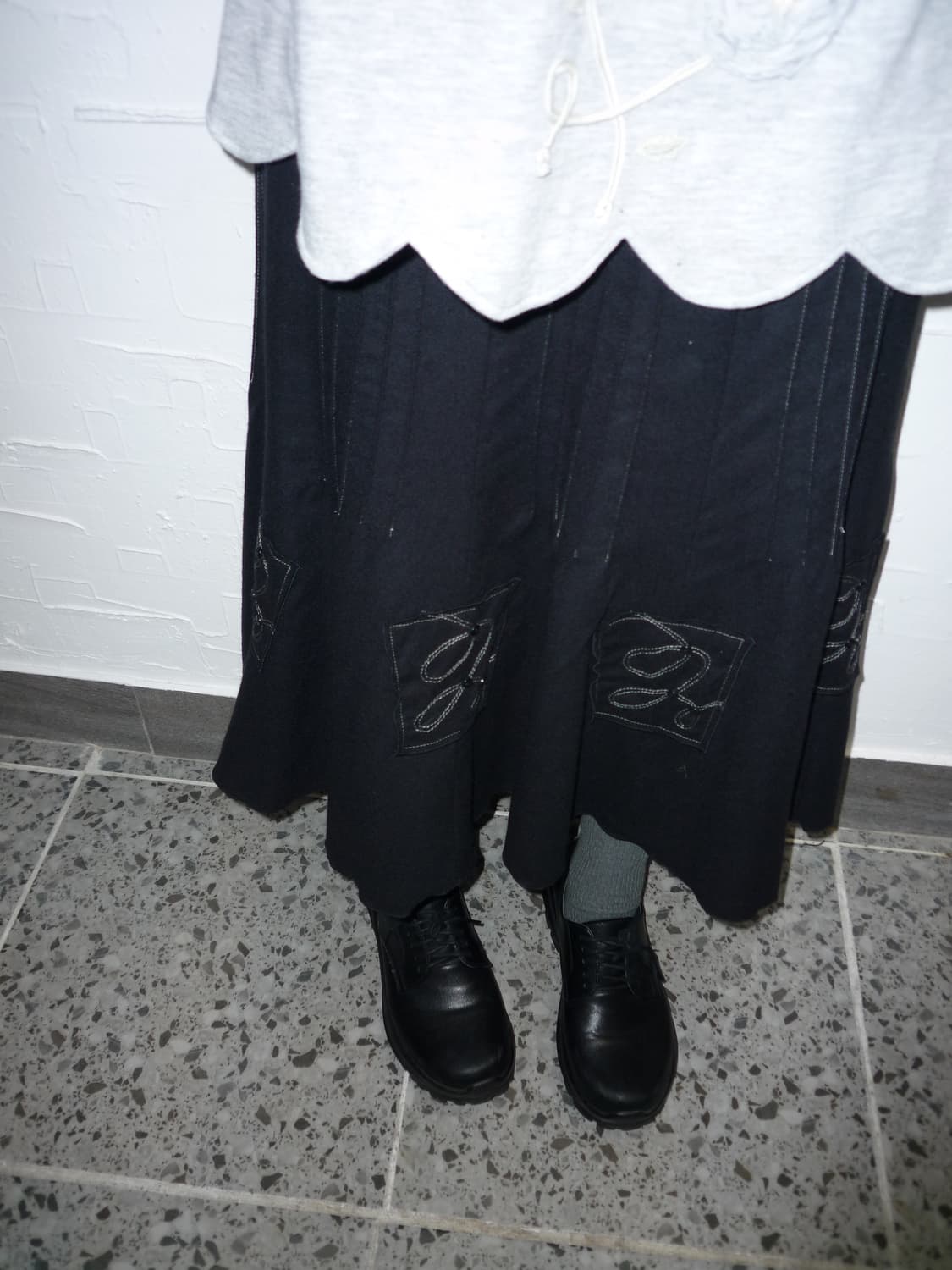 Black vintage skirt 상품이미지1