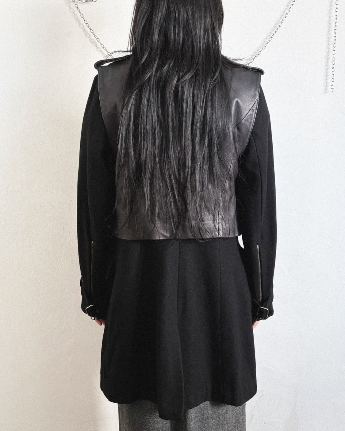 아디다스 SLVR 콜렉션 레더베스트 라이더코트 상품이미지5