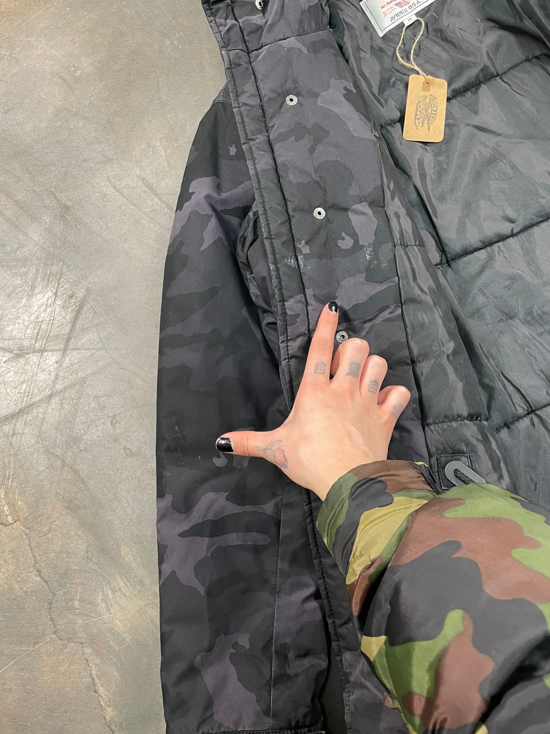 아비렉스 그레이카모 피쉬테일 파카 상품이미지5