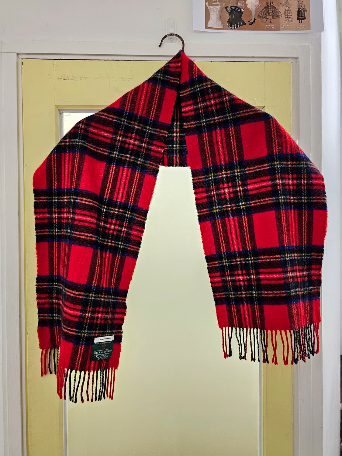 Johnstons of Elgin 램스울 타탄체크 머플러 상품이미지2