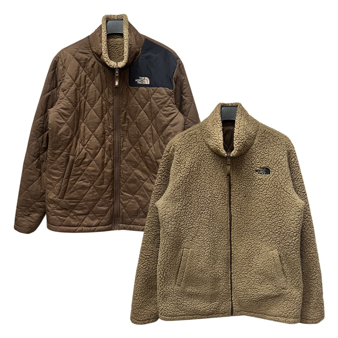 노스페이스 리버시블 퀼팅 플리스 자켓 XL 상품이미지1